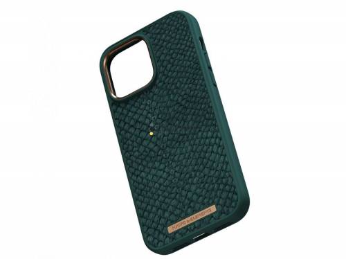 Njord Salmon Leather Magsafe Case iPhone 14 Pro Max Jord | Dark Green